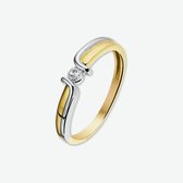 The Jewelry Collection Ring Zirkonia - Goud