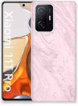 Smartphone hoesje Xiaomi 11T | 11T Pro Leuk Hoesje Marble Pink