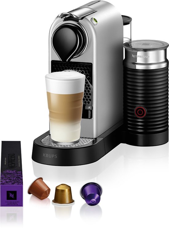 Krups Nespresso Citiz & Milk XN761B10 - Koffiecupmachine - Zilver aanbieding