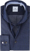 Blue Industry - Overhemd Bollen Donkerblauw - 38 - Heren - Slim-fit