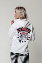 Colourful Rebel Le Freak Glitter Hoodie  Wit Dames - Oversized Fit - Polyester - M