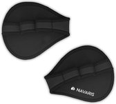 Navaris Universal Fitness Grip Pads - Gants adaptés à l'haltérophilie, au crossfit, au fitness et à la musculation - Convient à toutes les tailles - Zwart