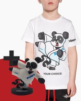 FORZA T-SHIRT - KIDS - PANDA - WIT