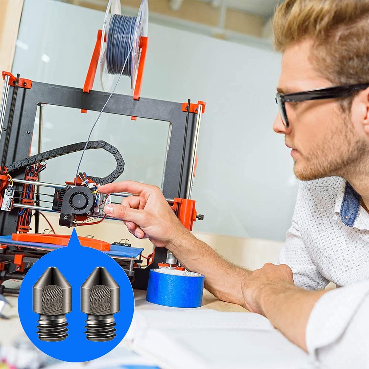 Kit Maintenance Imprimante Kit De Nettoyage Buses Imprimante 3D - 44 Aiguilles 0.15-0.8mm - Acier Inoxydable Accessoires Maintenance Impression 3D