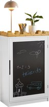Simpletrade Opbergkast - Voor kinderen - Kinderkast met schoolbord - 63x100x30 cm