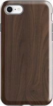 Backcover Hout Design Hoesje iPhone 7 Donkerbruin - Telefoonhoesje - Smartphonehoesje - Zonder Screen Protector