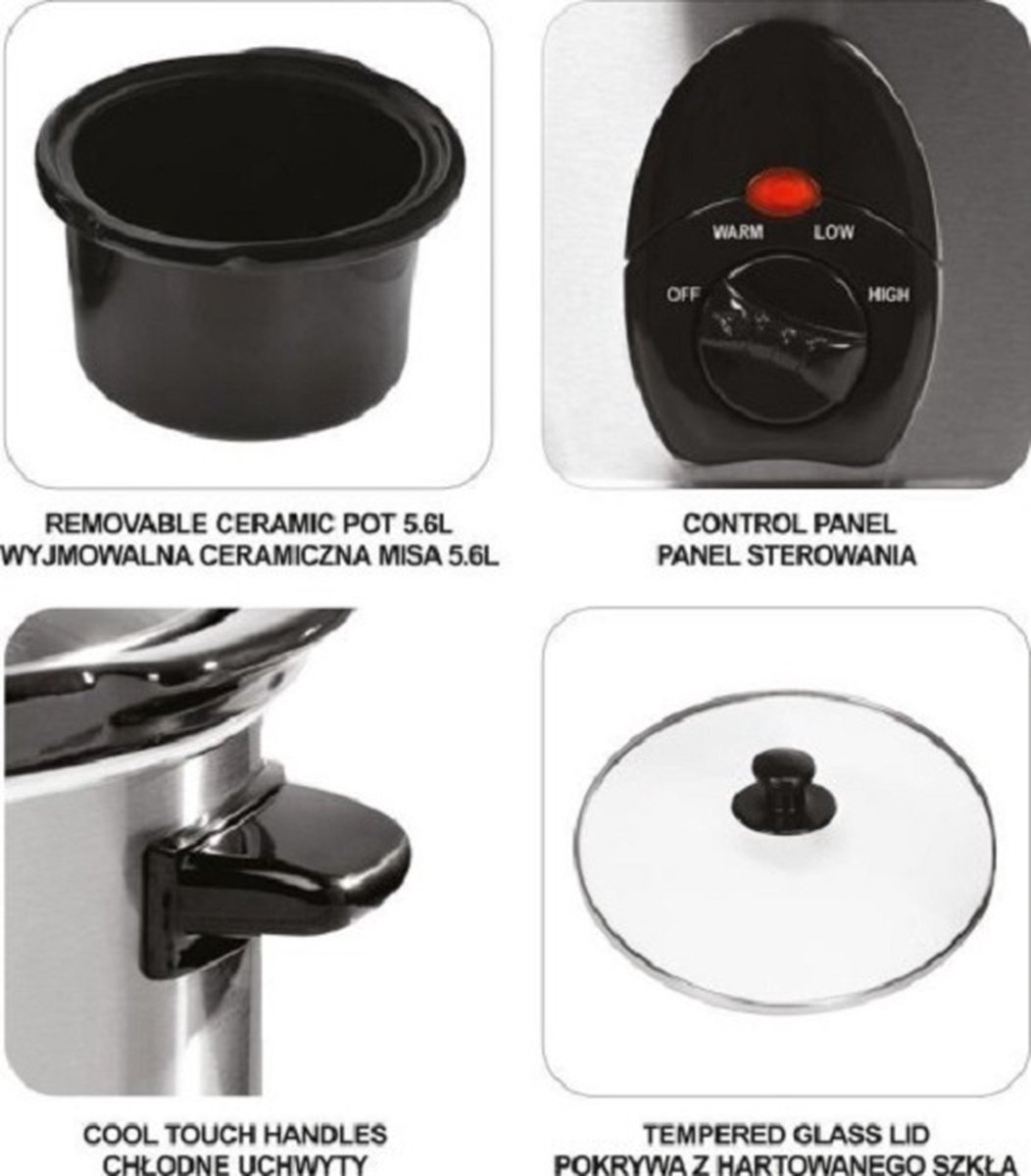 Lund Slowcooker -320W - 5,6L – foto 4
