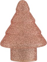 Kerstboom | glas | roze | 17x17x (h)22.5 cm