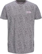 Jack & Jones T-shirt Jcocity Map Aop Ss Tee Sh 12202897 Asphalt Mannen Maat - S