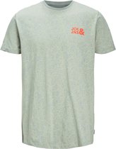 Jack & Jones T-shirt Jcocity Map Aop Ss Tee Sh 12202897 Slate Gray Mannen Maat - L