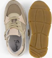 limelight girl Beige leren sneaker panterprint - Maat 26