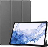 Smart Tri-Fold Case voor Samsung Galaxy Tab S8 Plus - Grijs