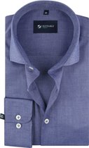 Suitable - Respect Overhemd Donkerblauw - 39 - Heren - Slim-fit