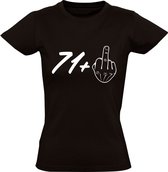 72 jaar Dames t-shirt | verjaardag | feest | cadeau | Zwart