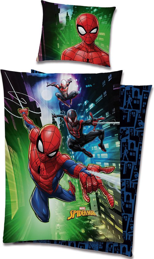 Housse de couette Spiderman - Rush - 140x200 cm + taie d'oreiller 60x70 cm  - Multi | bol.com