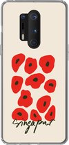 OnePlus 8 Pro - Fleurs - Coquelicot - Motifs - Siliconen