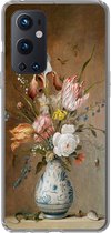 Geschikt voor OnePlus 9 Pro hoesje - Bloemstilleven - Balthasar van der Ast - Oude meesters - Siliconen Telefoonhoesje