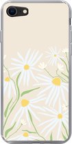 Geschikt voor iPhone SE 2020 hoesje - Bloem - Patroon - Geel - Siliconen Telefoonhoesje