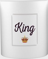 Akyol - King Mok met opdruk - Cadeau voor hem - Mok met tekst - Cadeau voor Vaderdag - kroon - koning - kroon - 350 ML inhoud