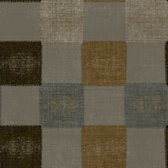 Behang met patchwork vierkantjes - Behang - Wandbekleding - Wallpaper - Vliesbehang - Zero - 0,53 x 10,05 M.