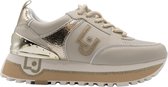 Liu Jo Maxi Wonder 20 Lage sneakers - Leren Sneaker - Dames - Beige - Maat 36