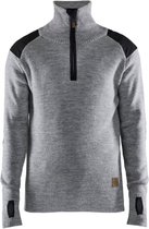 Blaklader Wollen sweater 4630-1071 - Grijs mêlee/Donkergrijs - S