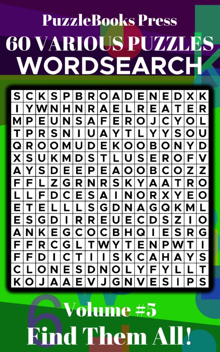 PuzzleBooks Press WordSearch 5 - PuzzleBooks Press WordSearch – Volume 5