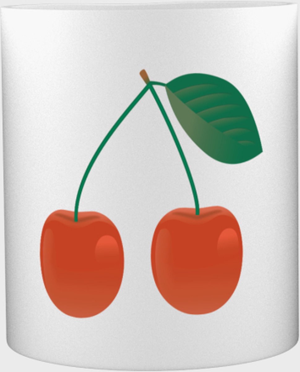 Akyol - Kersen Mok met opdruk - kersen - de echte kersen liefhebber - fruit - 350 ML inhoud