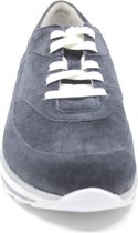 Durea 6213 blauw suède sneaker wijdte H