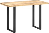 Decoways - Eettafel 120x60x76 cm massief mangohout