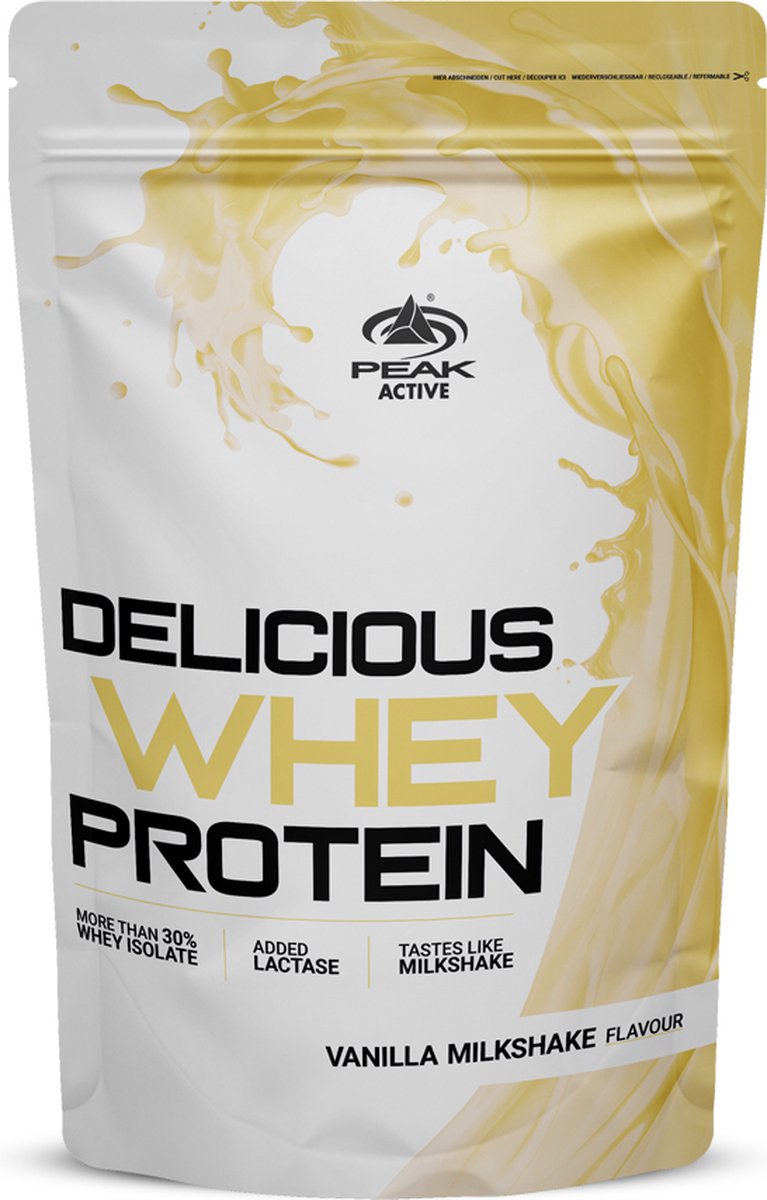 Peak Delicious Whey Protein (450g) Vanilla Milkshake - Eiwitten - Wei-eiwit Mix
