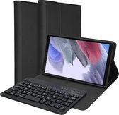 Accezz QWERTY Bluetooth Keyboard Bookcase voor de Samsung Galaxy Tab A7 Lite - Zwart