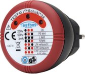 Testboy Schuki® 3A Stopcontacttester CAT II 300 V LED