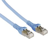 Metz Connect 1308453044-E RJ45 Netwerkkabel, patchkabel CAT 6A S/FTP 3.00 m Blauw Snagless 1 stuk(s)