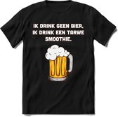 Tarwe Smoothie T-Shirt | Bier Kleding | Feest | Drank | Grappig Verjaardag Cadeau | - Zwart - M