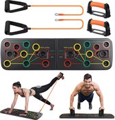 Push Up Board - Opdrukbeugels - opvouwbare push upgrepen - 13 in 1 Push Up Fitnessboard - multifunctioneel push-up board - voor fitnessapparaten en geschikt - voor spiertraining,ho