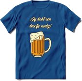 Ik Heb Een Biertje Nodig T-Shirt | Bier Kleding | Feest | Drank | Grappig Verjaardag Cadeau | - Donker Blauw - 3XL