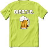 Biertje T-Shirt | Bier Kleding | Feest | Drank | Grappig Verjaardag Cadeau | - Groen - S