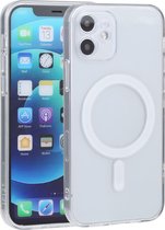 Mobigear Doorzichtig Hoesje geschikt voor Apple iPhone 12 MagSafe Telefoonhoesje Hardcase | Mobigear Crystal Backcover | Geschikt voor MagSafe | Geschikt voor Draadloos Opladen met Magnetische Ring | MagSafe Case - Transparant