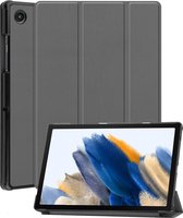 Hoes Geschikt voor Samsung Galaxy Tab A8 Hoes Book Case Hoesje Trifold Cover - Hoesje Geschikt voor Samsung Tab A8 Hoesje Bookcase - Grijs