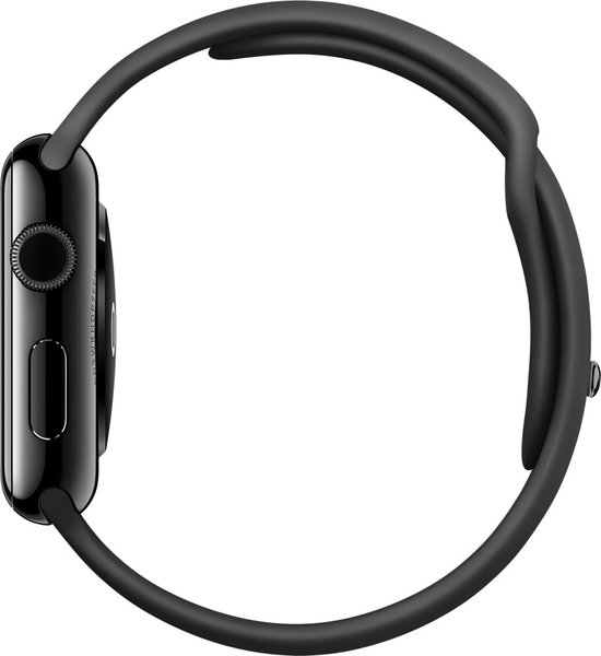 Apple Watch Series 1 Smartwatch 42mm Roestvrij staal - Zwart sportband |  bol.com