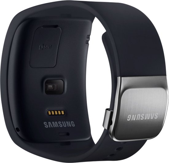 impliciet Incubus kaas Samsung Gear S smartwatch - Zwart/Blauw met siliconen band | bol.com