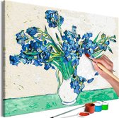 Doe-het-zelf op canvas schilderen - Van Gogh's Irises.