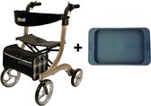 Rollator Nitro Medium | Champagne | Met Dienblad