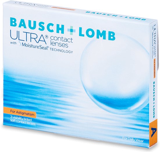 Bausch + Lomb ULTRA for Astigmatism (3 lenzen) Sterkte: -1.00, BC: 8.60, DIA: 14.50, cilinder: -0.75, as: 160°