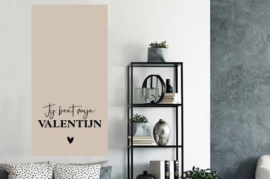 Stickers muraux - Citations - Tu es ma Valentine - Relation - Proverbes - 80x160 cm - Film adhésif