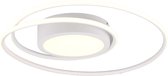 LED Plafondlamp - Plafondverlichting - Trion Yivon - 56W - Aanpasbare Kleur - Dimbaar - Rond - Mat Wit - Aluminium - BSE