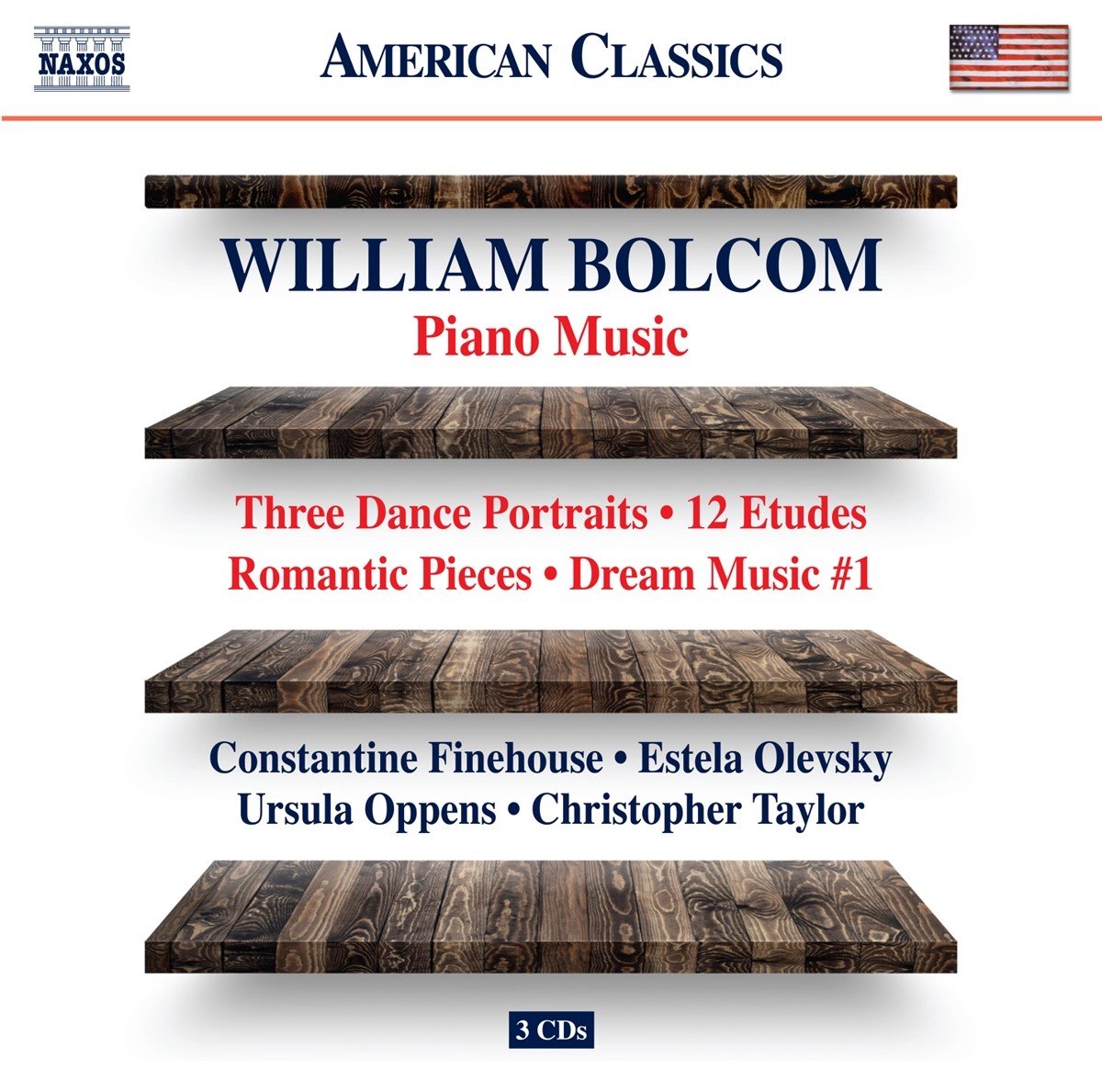 Finehouse, Olevsky, Oppens, Taylor - Bolcom: Piano Music (3 CD)