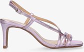 Tango | Ava 3-f metallic pink strap carre mule - covered heel/sole | Maat: 40