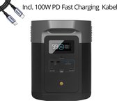 Ecoflow Delta Max 2000 (EU) - portable powerstation - solar generator - inclusief 100W PD Fast Charging Kabel